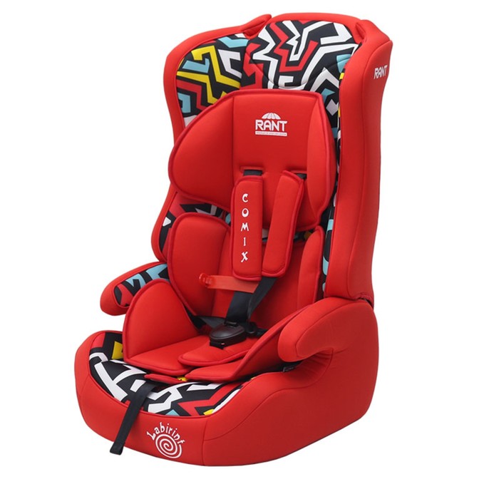 Автокресло Comix Labirint, группа 1-2-3 (9-36 кг), красный