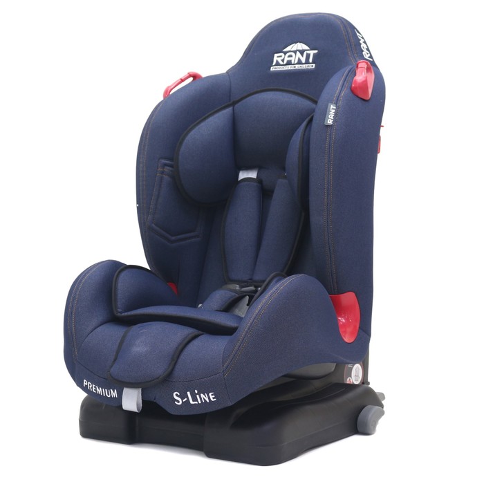 Автокресло PREMIUM isofix, группа 1-2 (9-25 кг) синяя джинса