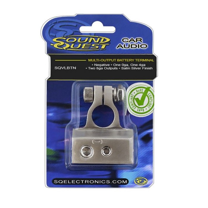 Аккумуляторная клемма Sound Quest SQVLBTN, 1х0 Ga, 1х4 Ga, 2х8 Ga