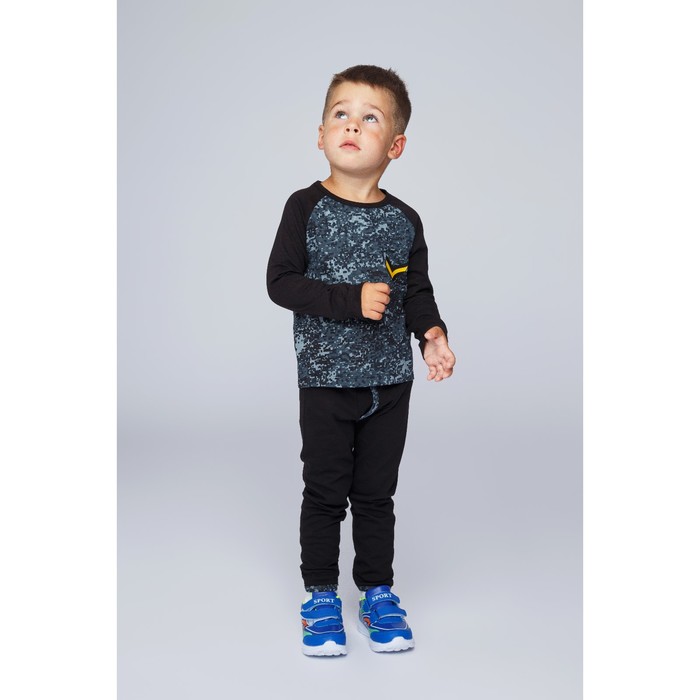 Футболка для мальчика, рост 110 см, цвет белый/карбон милитари Фт-145.3А