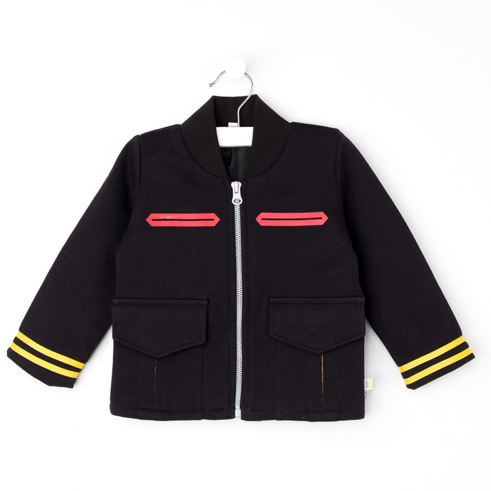 Куртка для мальчика, рост 80 см, цвет чёрный Кр-223_М