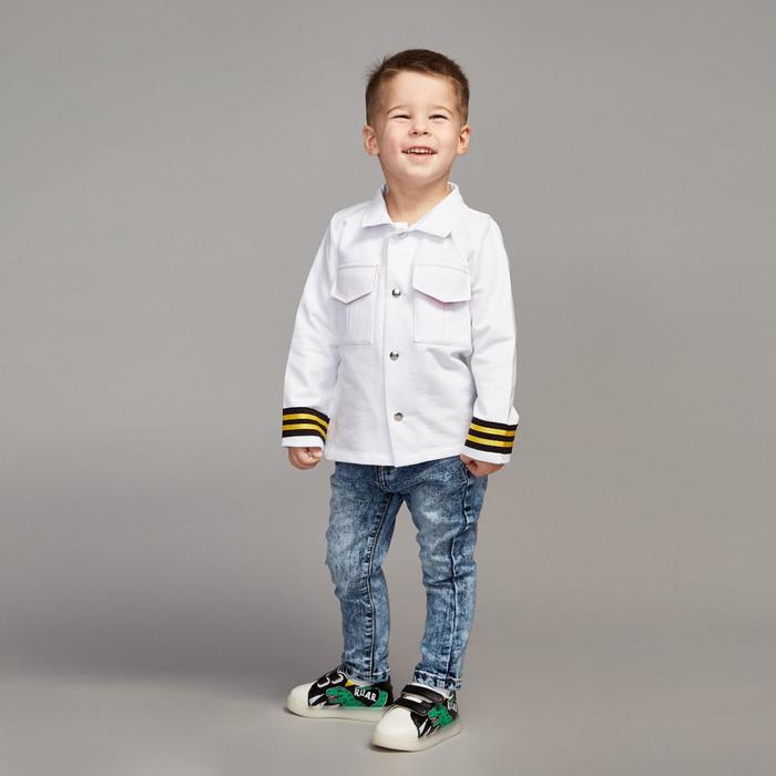 Куртка для мальчика, рост 116 см, цвет белый Кр-223.1