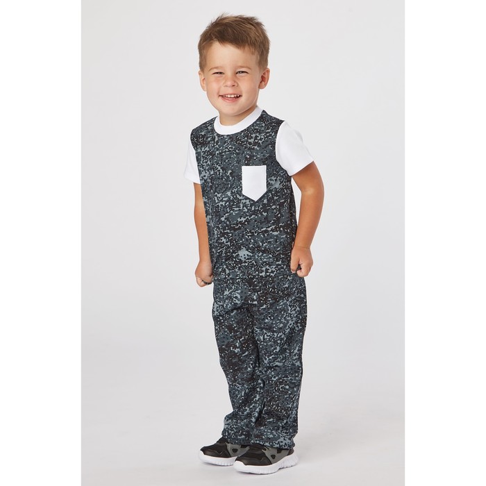 Брюки для мальчика, рост 116 см, цвет карбон милитари Бр-218