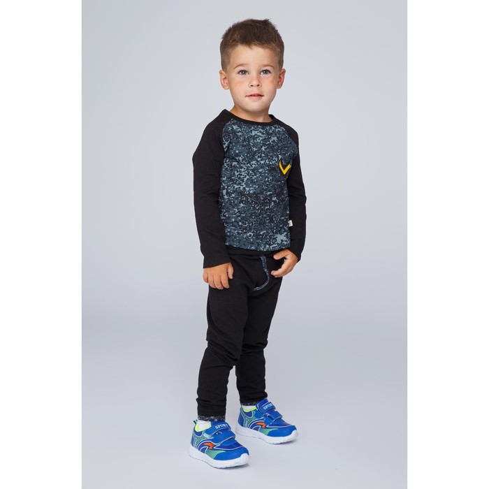 Кальсоны для мальчика, рост 98 см, цвет чёрный/карбон милитари Кс-009.2