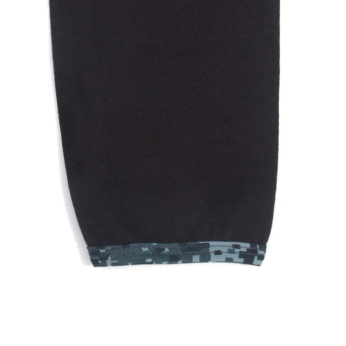 Кальсоны для мальчика, рост 98 см, цвет чёрный/карбон милитари Кс-009.2