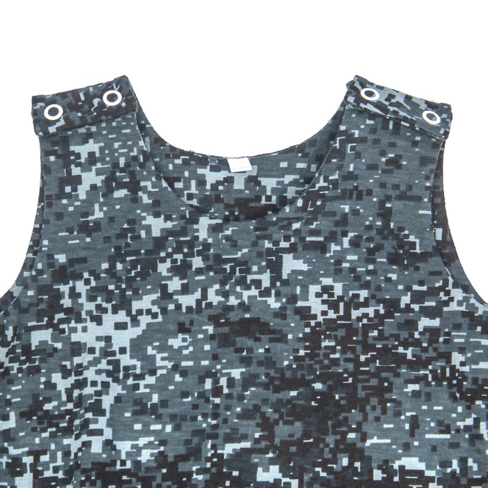 Полукомбинезон детский, рост 74 см, цвет белый/карбон милитари Кб-209_М