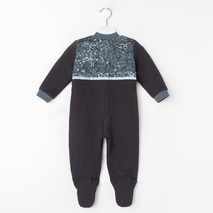 Полукомбинезон детский, рост 68 см, цвет чёрный Кб-212_М