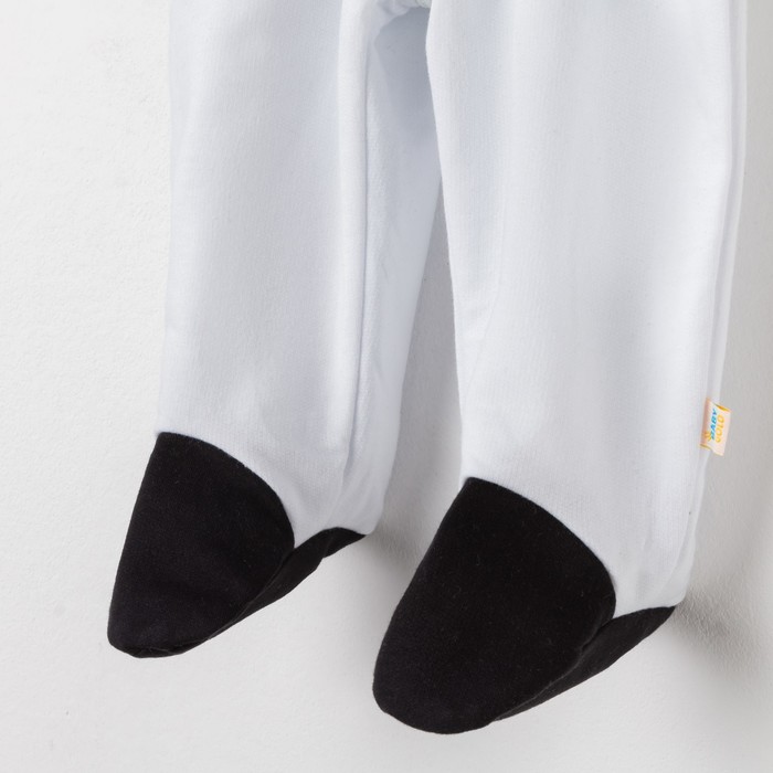 Полукомбинезон детский, рост 74 см, цвет белый Кб-212_М