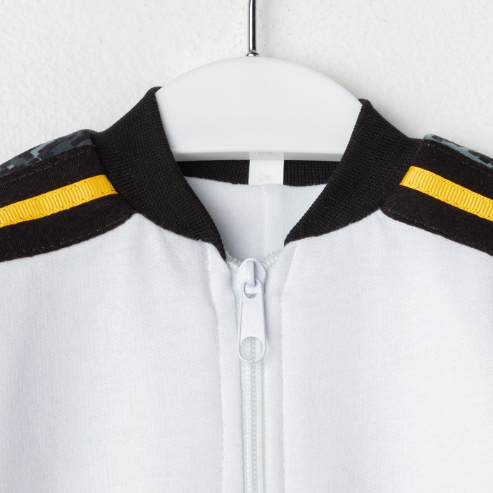 Полукомбинезон детский, рост 74 см, цвет белый Кб-212_М