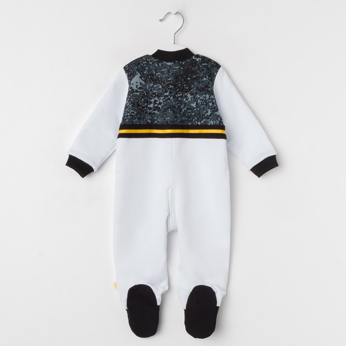 Полукомбинезон детский, рост 74 см, цвет белый Кб-212_М