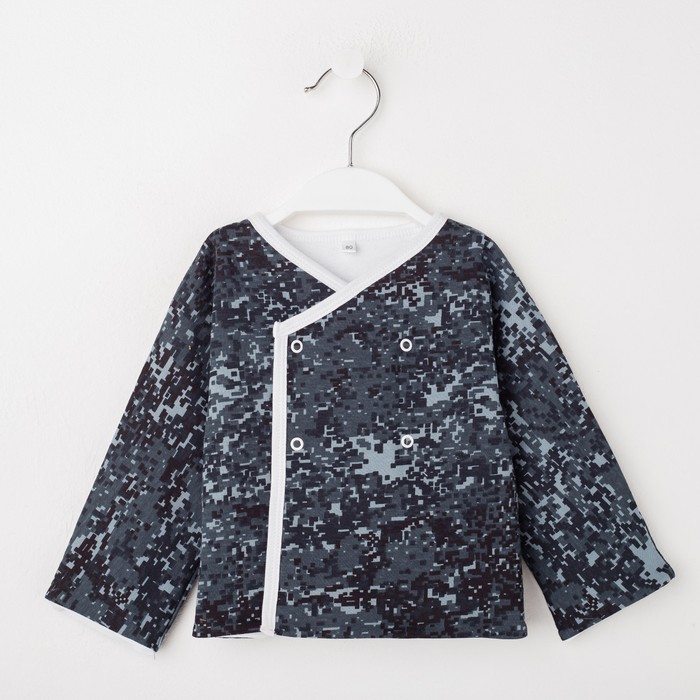 Кофточка детская, рост 62 см, цвет красный/ карбон милитари Кф-211_М