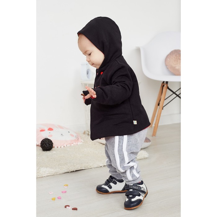 Джемпер детская, рост 62 см, цвет чёрный/красный Кр-213_М