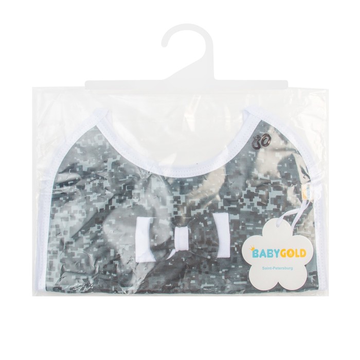 Нагрудник детский, рост 68 см, цвет белый/карбон милитари Нг-216_М