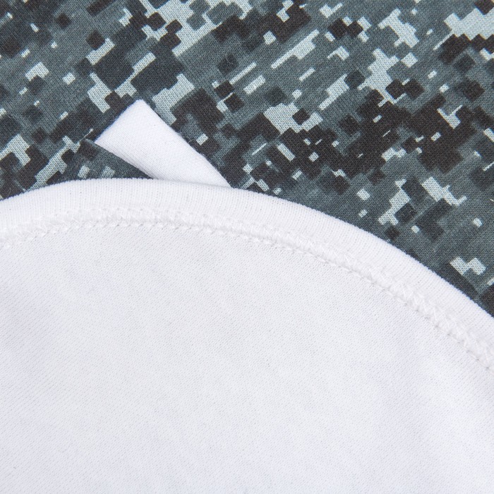 Нагрудник детский, рост 80 см, цвет белый/карбон милитари Нг-216_М