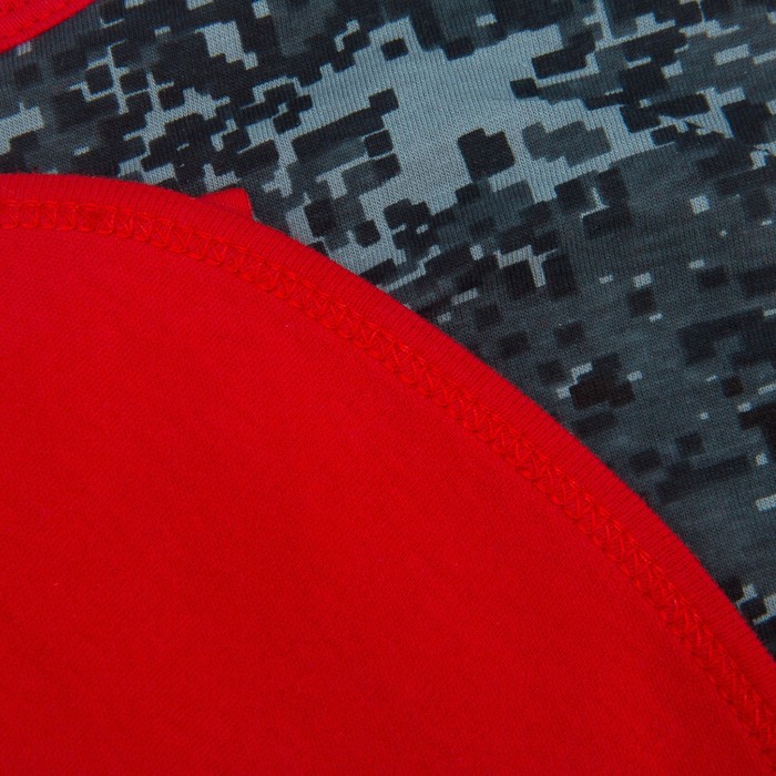 Нагрудник детский, рост 62 см, цвет красный/карбон милитари Нг-216_М