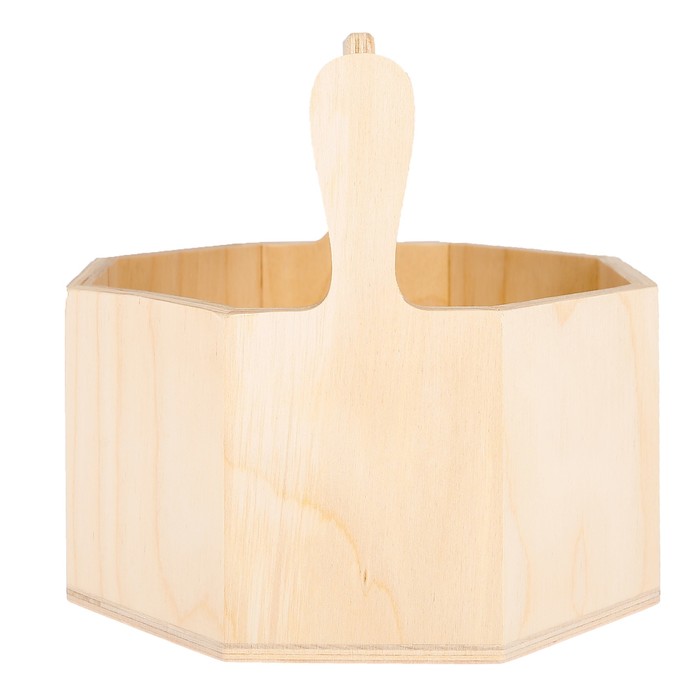 Корзина из фанеры "Кузовок" восьмигранная 20х20х16 см