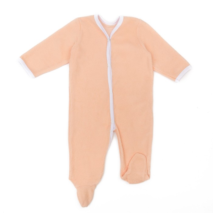 Комбинезон для девочки, рост 68 см, цвет персиковый 351442-4