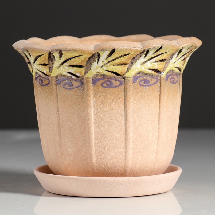 Кашпо "Мальва" 0,35 л, микс