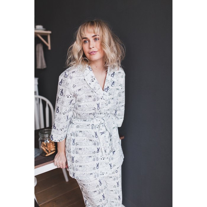 Рубашка женская KAFTAN "Rabbit", р-р 50-52, 100% хлопок