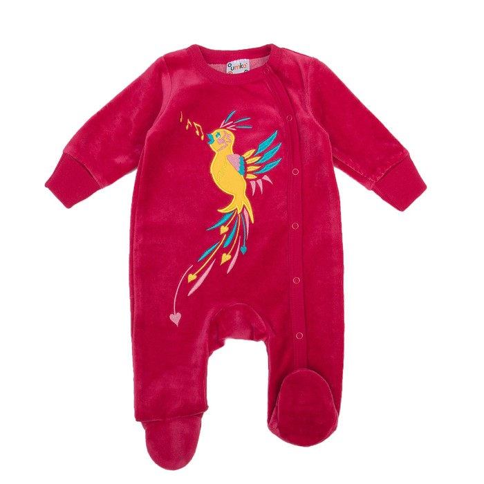 Комбинезон детский, рост 80 см, цвет малиновый