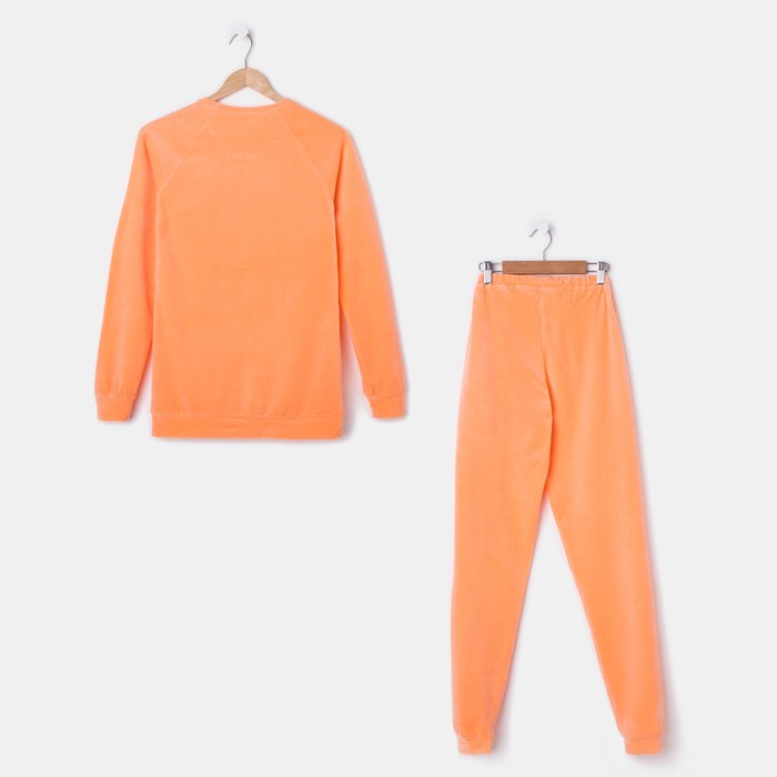 Комплект женский (джемпер, брюки), цвет оранжевый, размер 48, рост 158-164