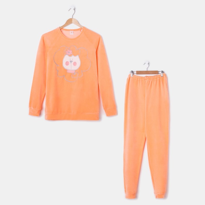 Комплект женский (джемпер, брюки), цвет оранжевый, размер 42, рост 170-176