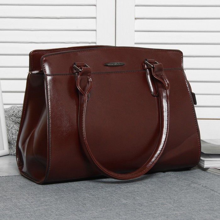 Сумка женская, отдел с перегородкой на молнии, наружный карман, цвет бордовый