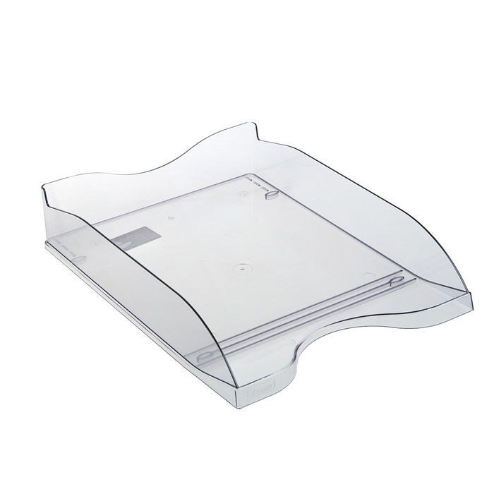 Лоток для бумаг горизонтальный "Люкс", тонированный серый