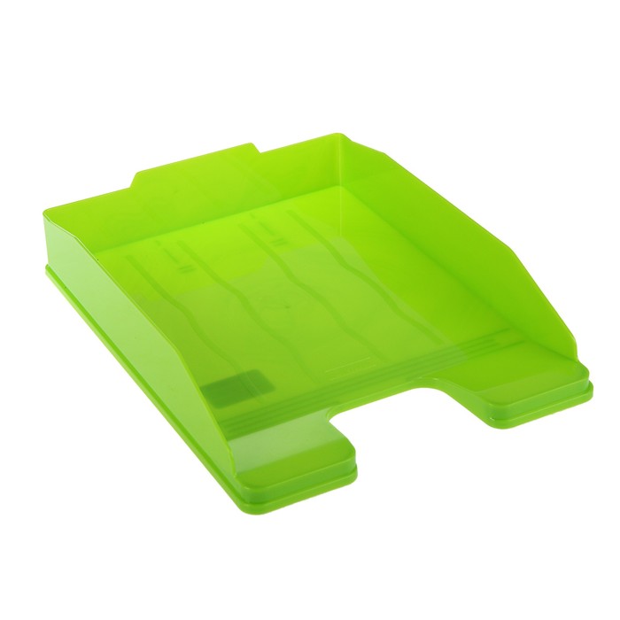 Лоток для бумаг горизонтальный "Эксперт", зелёный KIWI