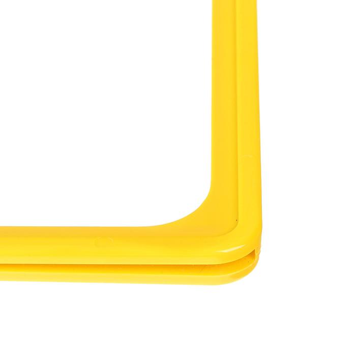 Рама из ударопрочного пластика с закругленными углами А4, без протектора, цвет жёлтый