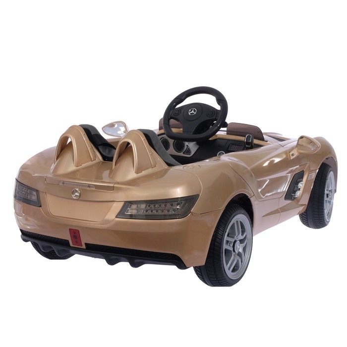 Электромобиль MERCEDES-BENZ SLR MCLAREN New, EVA колёса, цвет шампань глянец