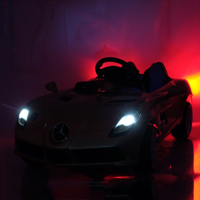 Электромобиль MERCEDES-BENZ SLR MCLAREN New, EVA колёса, цвет шампань глянец