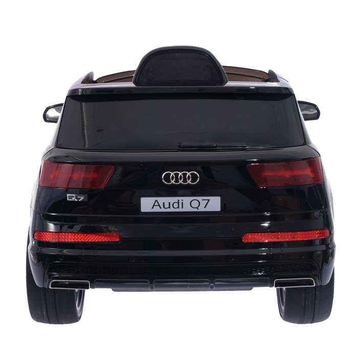 Электромобиль AUDI Q7, EVA колёса, кожаное сидение, цвет чёрный глянец