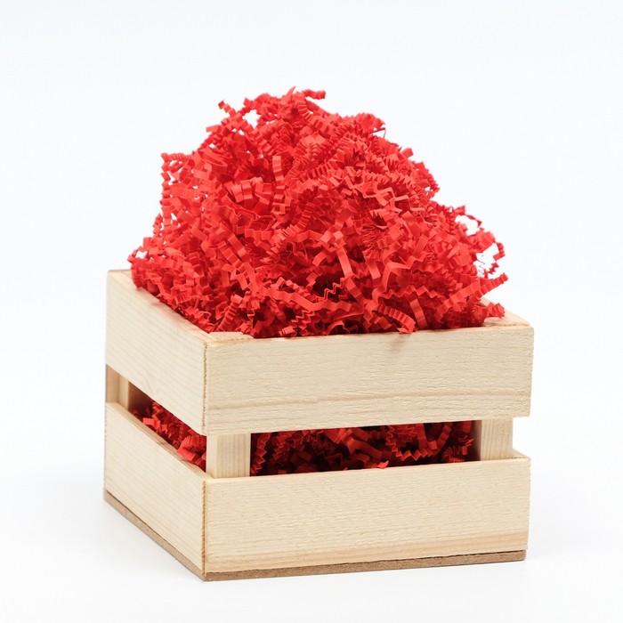 Наполнитель бумажный, красный-коралловый,100 г бумажный наполнитель рутаупак красный 100 г