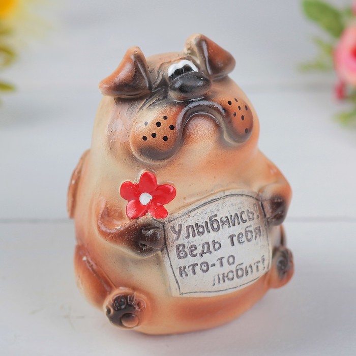 Копилка "Прикольные песики" 7,5см