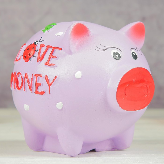 Копилка "Свинка I LOVE YOU" 13х16см