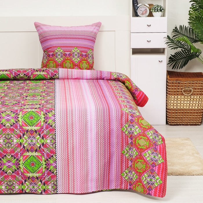 Постельное бельё Экономь и Я 1,5 сп. Летнее Марокко 143х215 ± 5 см, 150х214 ± 5 см, 70х70 ± 5 см - 1 шт, 120 ± 6 гр/м², 100%хл, бязь