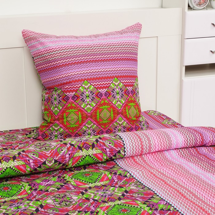 Постельное бельё Экономь и Я 1,5 сп. Летнее Марокко 143х215 ± 5 см, 150х214 ± 5 см, 70х70 ± 5 см - 1 шт, 120 ± 6 гр/м², 100%хл, бязь