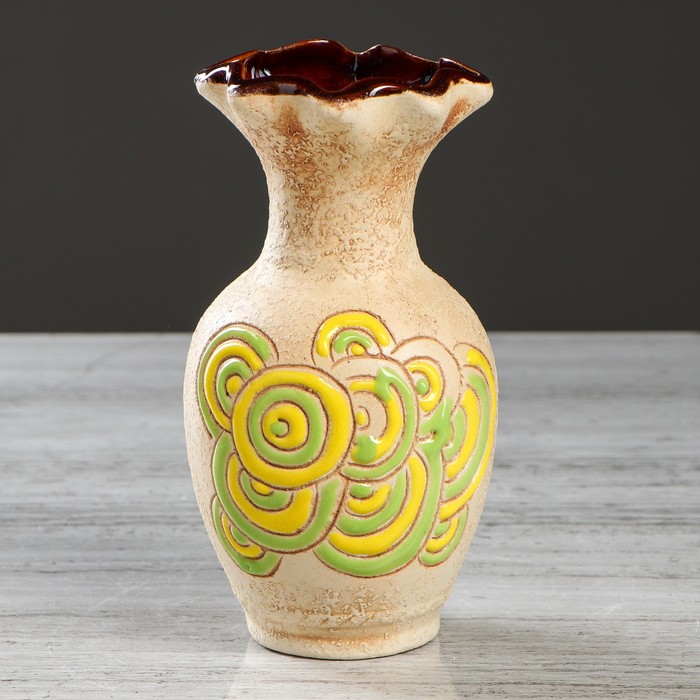 Ваза "Барселона" ангоб, золото