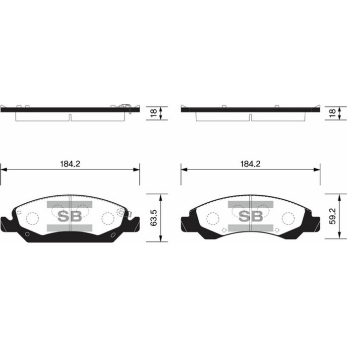 Колодки тормозные дисковые HI-Q SP1561