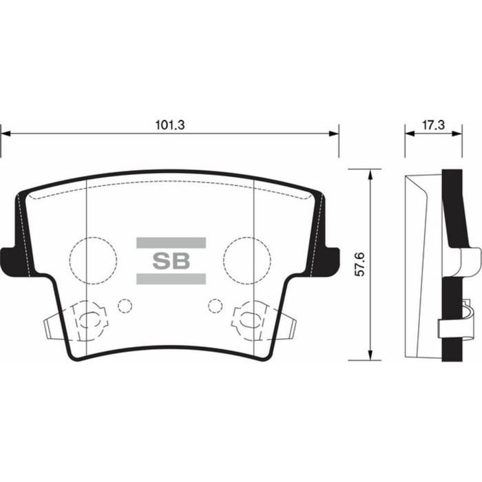 Колодки тормозные дисковые HI-Q SP1508
