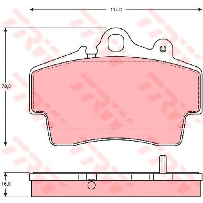 Колодки томрозные  TRW GDB1394