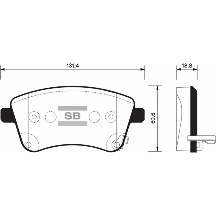 Колодки тормозные дисковые HI-Q SP1515