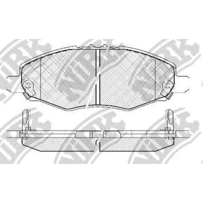 Колодки тормозные дисковые NIBK PN1831