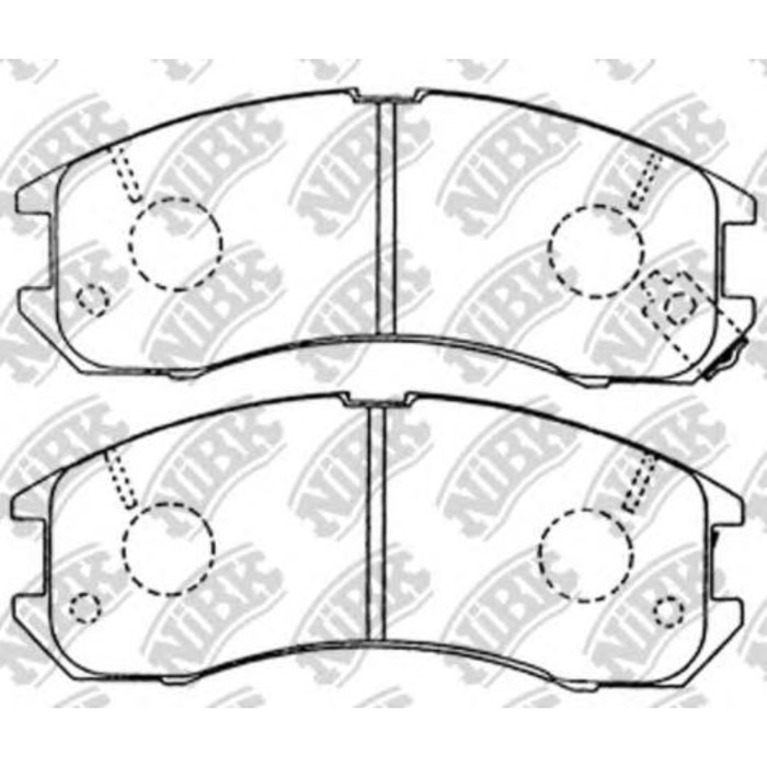Колодки тормозные дисковые, комплект NIBK PN5194
