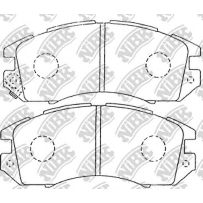 Колодки тормозные дисковые NIBK PN7248