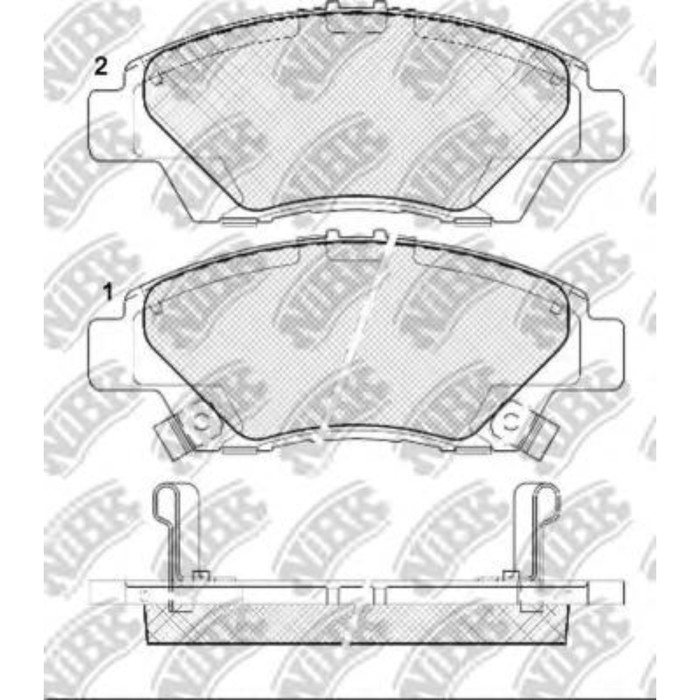 Колодки тормозные дисковые NIBK PN8868