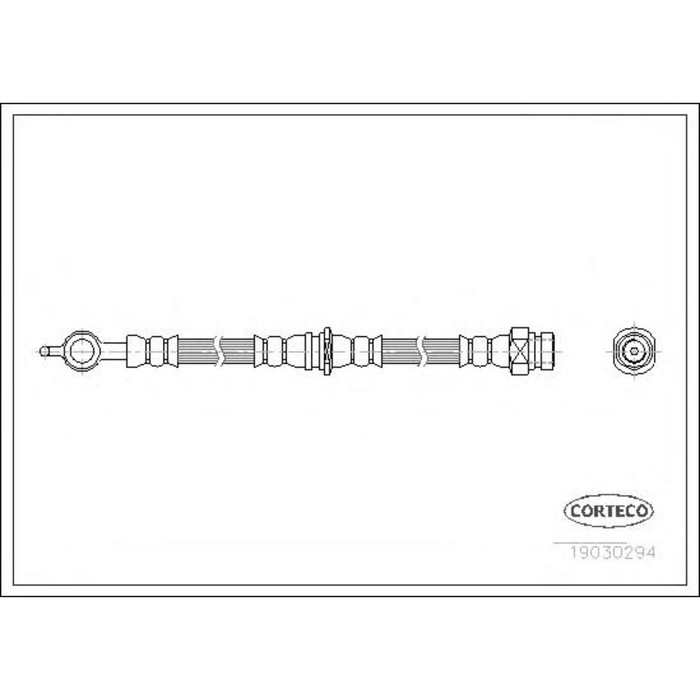 Шланг тормозной CORTECO 19030294