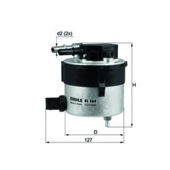 Фильтр топливный KNECHT KL569