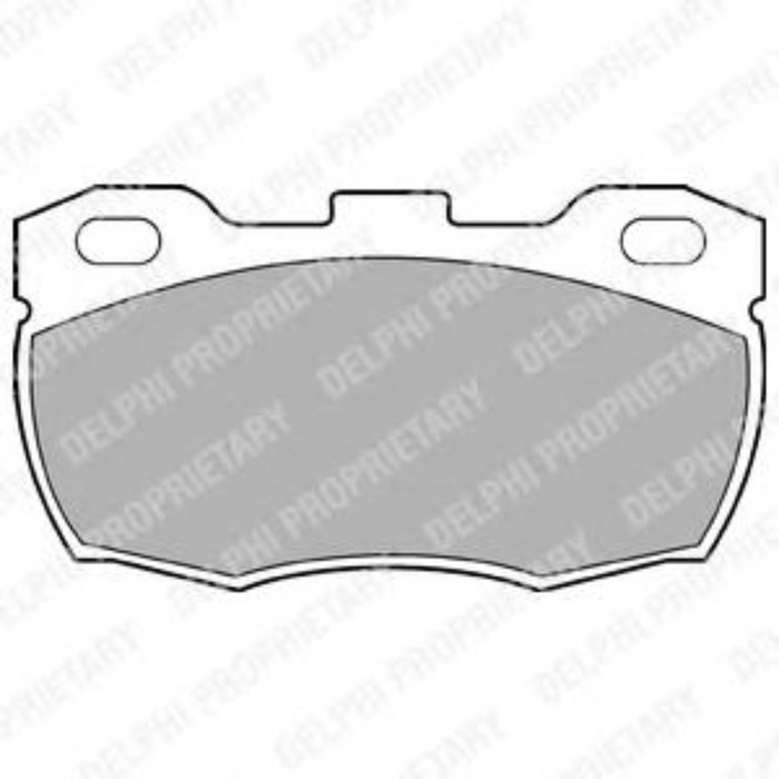 Колодки тормозные дисковые DELPHI LP506